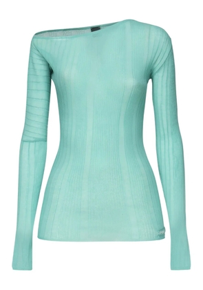 PINKO ribbed long-sleeve top - Green