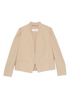 Max Mara PHEBE puff-sleeve open-front jacket - Neutrals