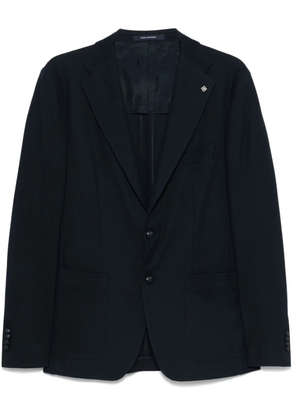 Tagliatore brooch-detail blazer - Blue