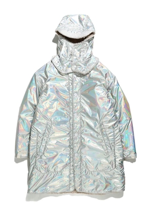 Engineered Garments iridescent hooded parka - Silver