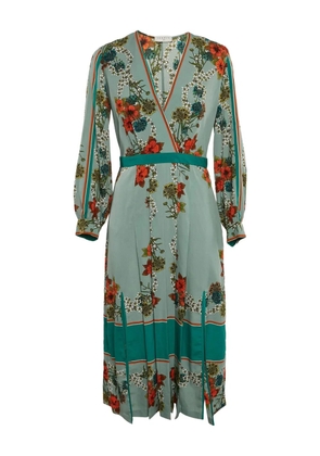 SANDRO floral-print dress - Blue