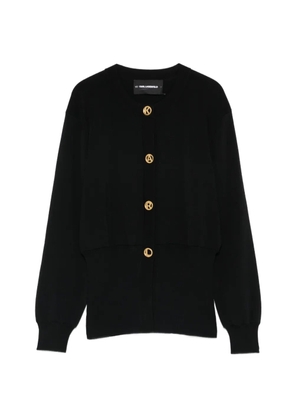 Karl Lagerfeld buttoned cardigan - Black