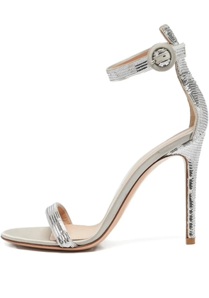 Gianvito Rossi sequined ankle-strap sandals - Silver