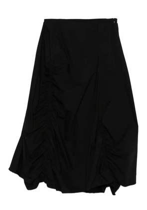 Rundholz gathered asymmetric skirt - Black