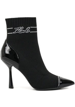 Karl Lagerfeld 95mm Pandara Signia boots - Black