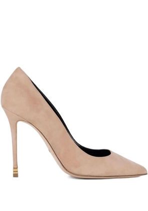 Elisabetta Franchi 105mm suede pumps - Neutrals