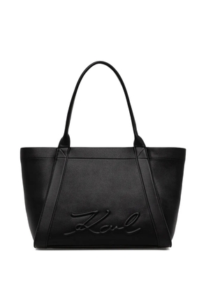 Karl Lagerfeld embossed-logo tote bag - Black