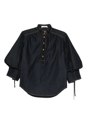 ZIMMERMANN button cotton blouse - Blue