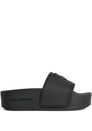 Karl Lagerfeld Ikon Kondo pool slides - Black