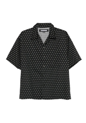 Neighborhood monogram-pattern shirt - Black