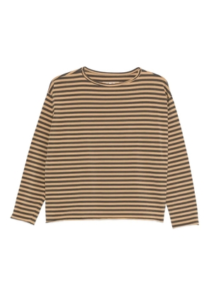 Labo Art striped long-sleeved T-shirt - Brown
