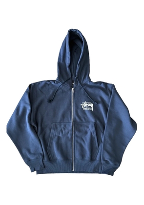 Stüssy zip-up printed hoodie - Blue