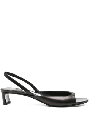 Jimmy Choo Pre-Owned 35mm Lev slingback sandals - Black