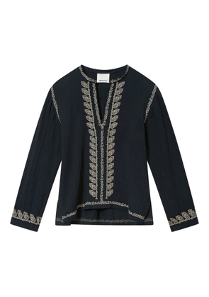 MARANT Cizalie embroidered top - Black