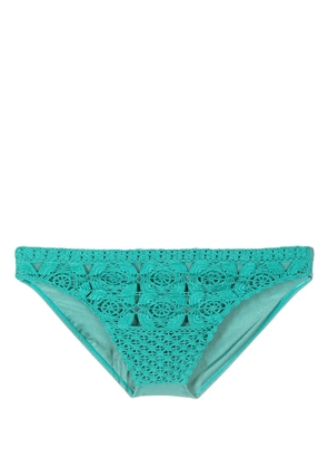 Amir Slama crochet-knit swimming trunks - Blue