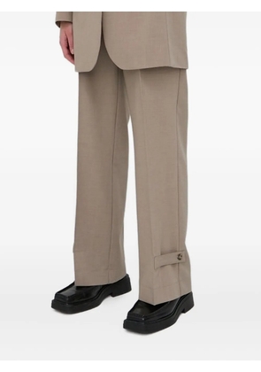 HERSKIND button-fastening tailored trousers - Brown