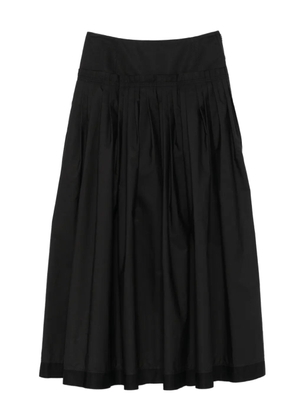 Lanvin pleated basque midi skirt - Black