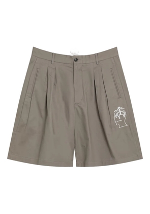 Brain Dead Brooks Brothers pleated chino shorts - Neutrals