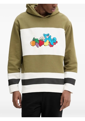 INBETWEENERS striped graphic hoodie - Green