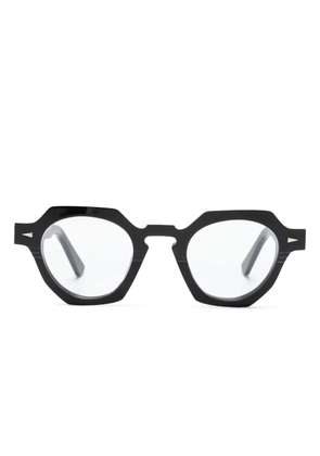 Ahlem Rue De La Paix hexagonal-frame glasses - Black