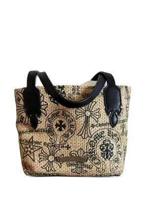 Chrome Hearts monogram-print beach bag - Neutrals