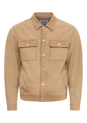 MM6 Maison Margiela patch-pocket shirt jacket - Neutrals