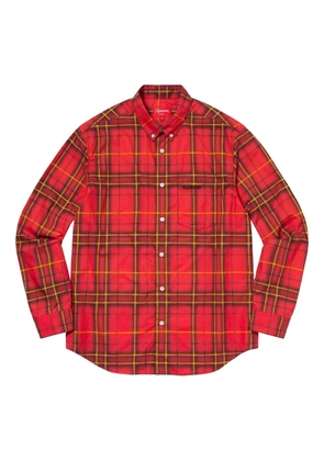 Supreme spray tartan shirt - Red