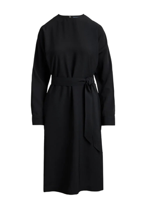 Polo Ralph Lauren crew-neck belted midi dress - Black