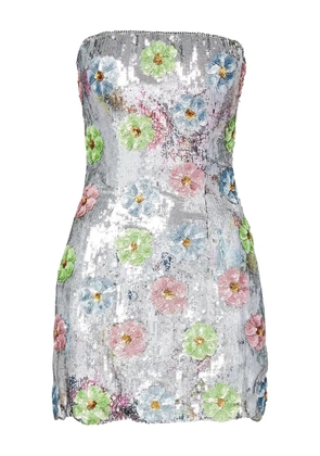 Brandon Maxwell The Esme sequined mini dress - Silver