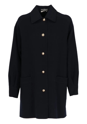 Ferragamo Pre-Owned 1970s wool coat - Blue