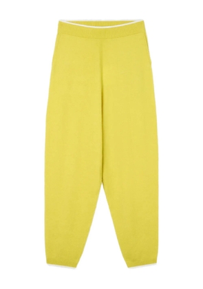 Sunnei elastic-waist knitted trousers - Yellow