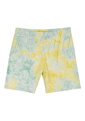 Callipygian tie-dye shorts - Yellow