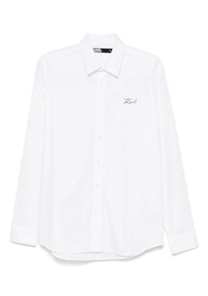 Karl Lagerfeld logo-print shirt - White