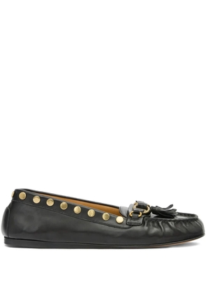 ISABEL MARANT x faxel studded tassel loafers - Black