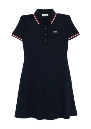 Lacoste polo-collar dress - Blue