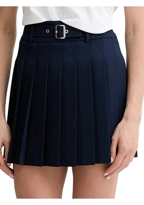 LIU JO belted mini pleated skirt - Blue