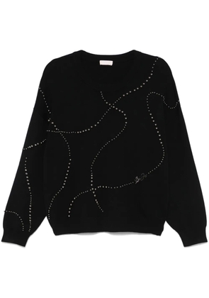 LIU JO bead-embellished sweater - Black