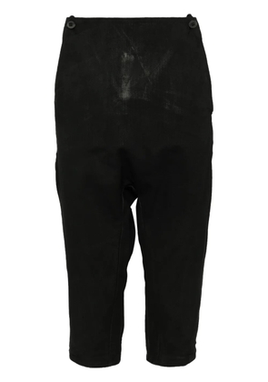 Boris Bidjan Saberi coated pressed trousers - Black