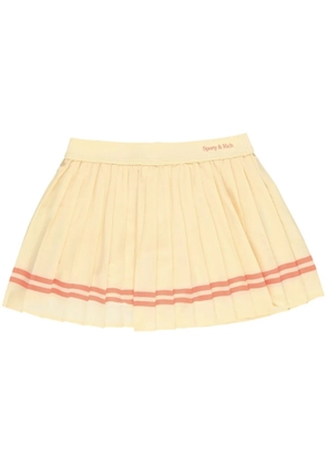 Sporty & Rich New Serif pleated skirt - Yellow