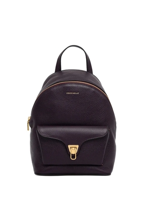 Coccinelle logo-detail top-handle backpack - Purple