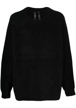 Y-3 brushed-effect wool-blend jumper - Black