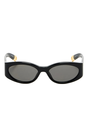 Jacquemus oval-frame sunglasses - Black
