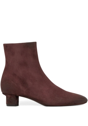 Marsèll suede heeled boots - Red
