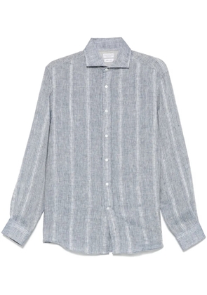 Brunello Cucinelli slub-texture shirt - Blue