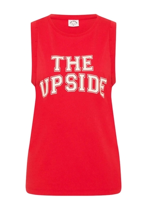 The Upside Jeet logo-print sleeveless tank top - Red