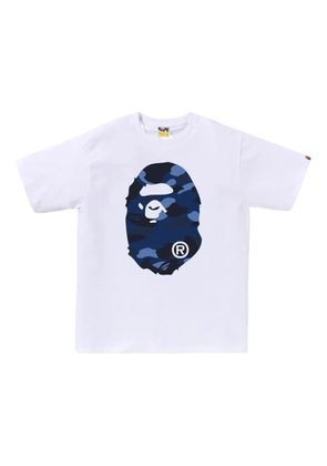 A BATHING APE® camo-print ape-head T-shirt - White