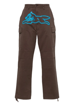 ICECREAM Running Dog tapered-leg trousers - Brown