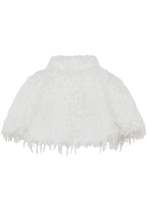 Unreal Fur faux-fur wedding capelet - White