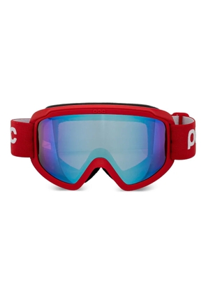 POC red ski goggles
