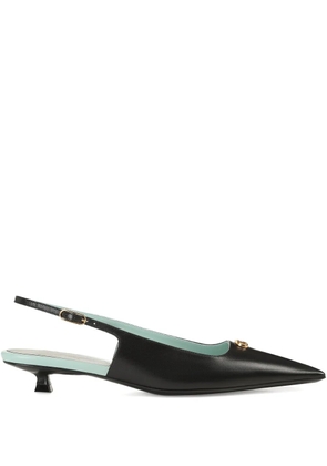 Sergio Rossi 25mm Surge slingback sandals - Black